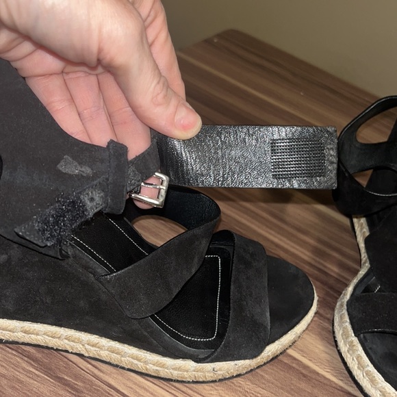 BALENCIAGA ROPE TRACK SUEDE LEATHER WEDGE SANDALS - Picture 9 of 16